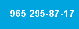 965 295-87-17 965 295-87-17